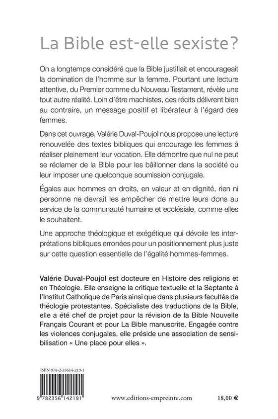 La Bible est-elle sexiste ?