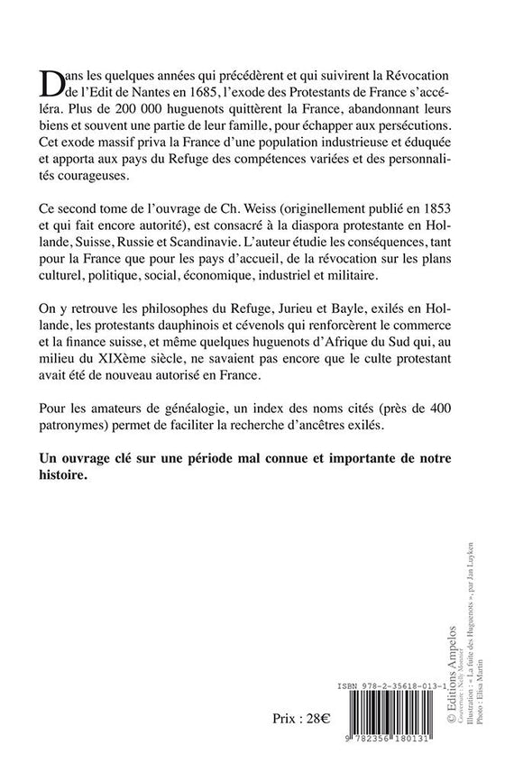 Histoire des Réfugiés Huguenots Tome 2
