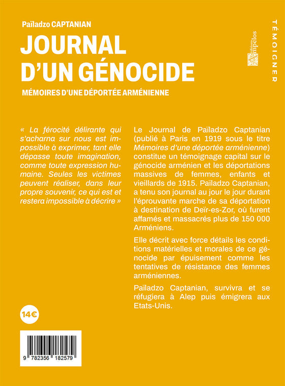 Journal d'un génocide