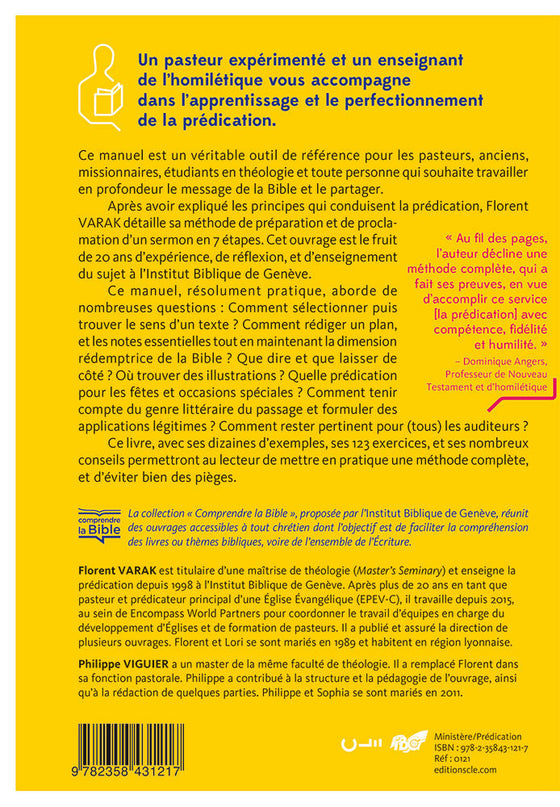 Manuel du prédicateur [Broché]