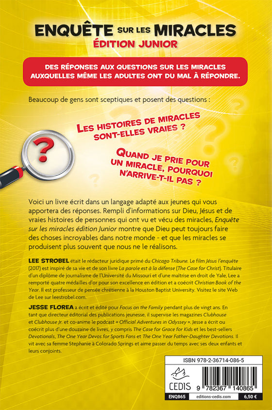 Enquête sur les miracles Édition Junior