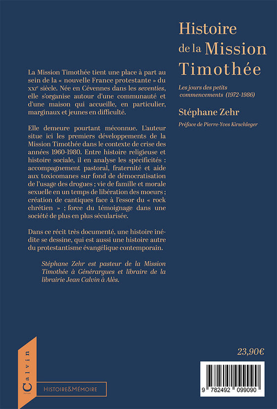 Histoire de la mission Timothée