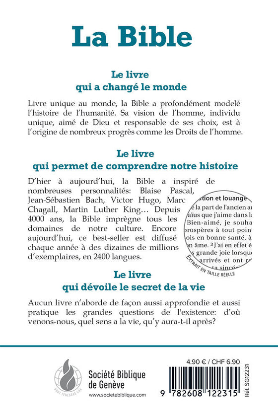 Bible Segond 21 compacte Blanche [Relié]