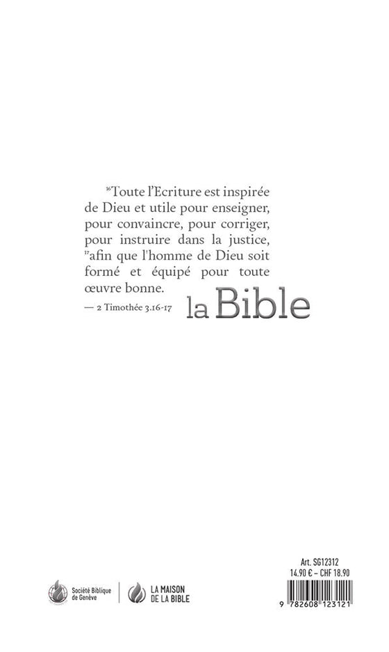 Bible Segond 21 slim Blanche rigide