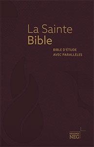 Bible d´étude NEG avec parallèles Bordeaux souple Tranche dorée avec onglets