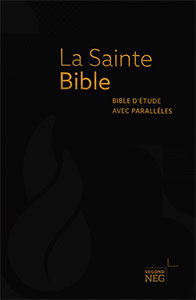Bible d´étude NEG avec parallèles Noire souple Tranche dorée avec onglets