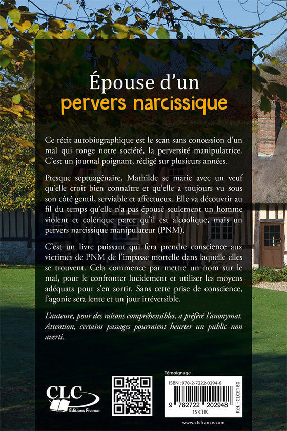 Épouse d'un pervers narcissique