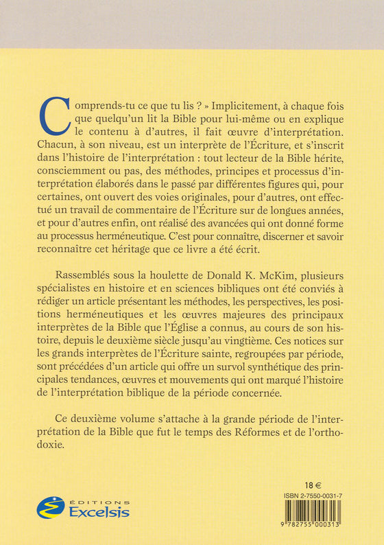 L´interprétation de la Bible au fil des siècles 2
