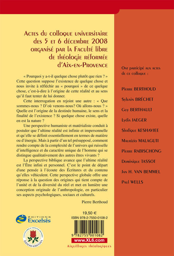 Origine, ordre et intelligence