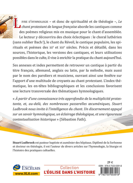 Le chant protestant de langue française (1705-2005)