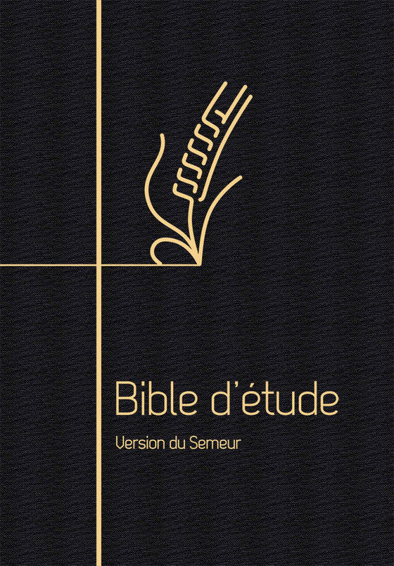 Bible d’étude Semeur souple noire tranche dorée