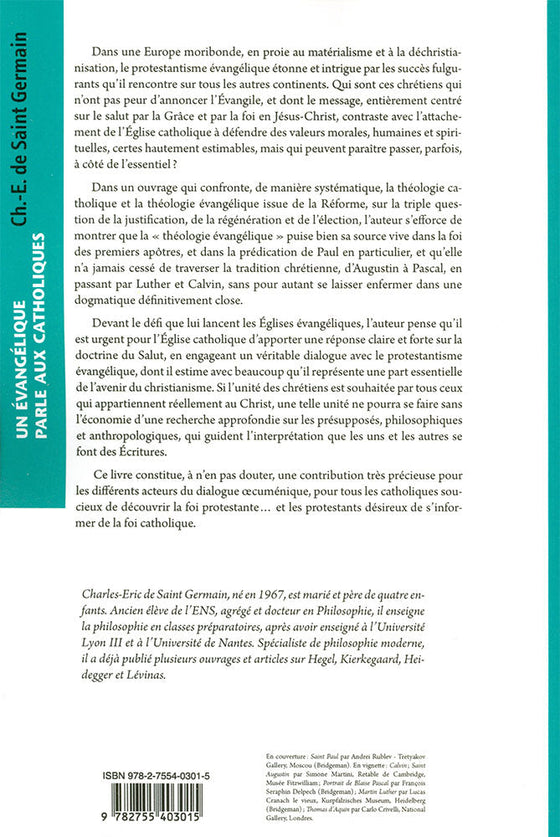 Un évangélique parle aux catholiques sur la doctrine paulinienne de la Grâce et du Salut