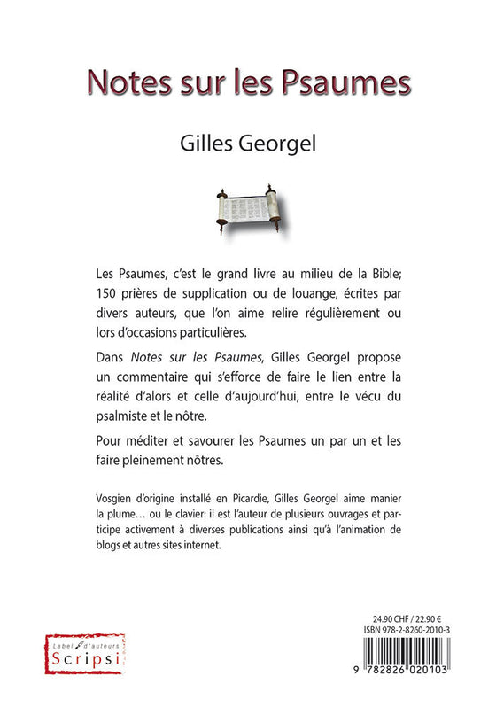 Notes sur les Psaumes