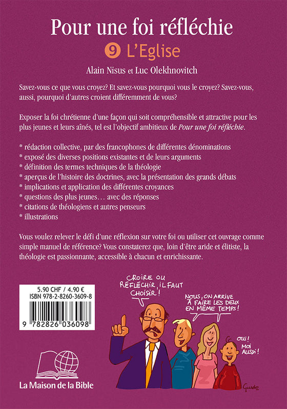 Pour une foi réfléchie 9 L'Église (cahier d'étude)