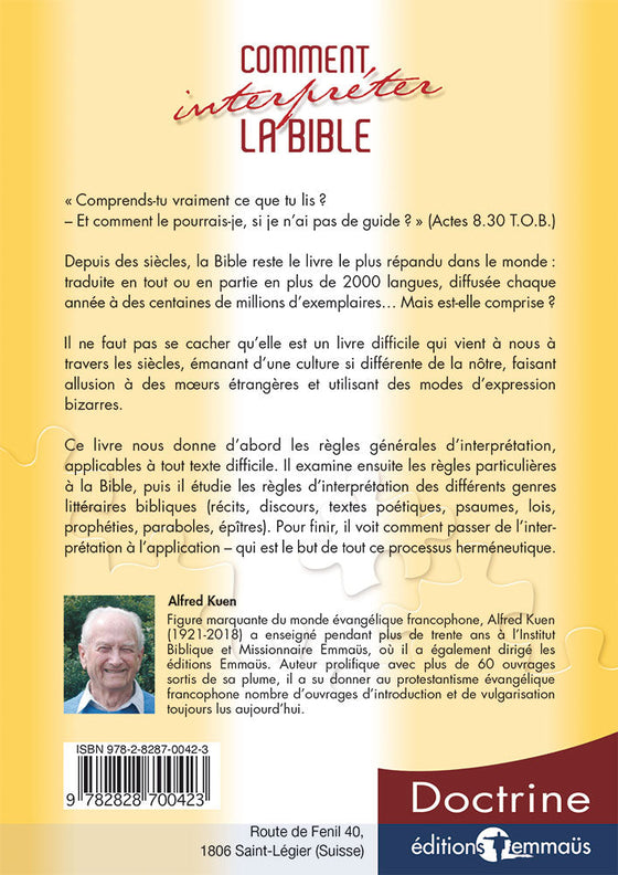 Comment interpréter la Bible