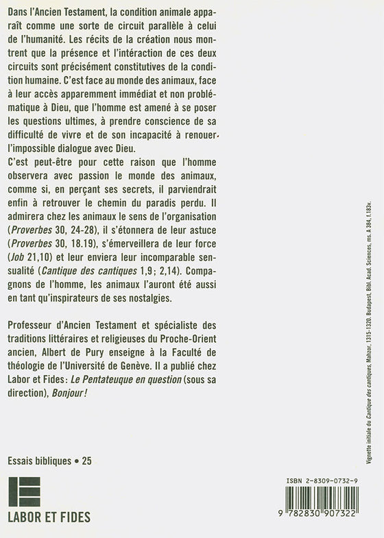 Homme et animal Dieu les créa