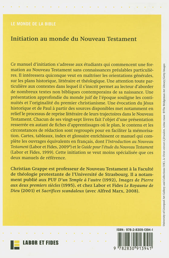 Initiation au monde du Nouveau Testament