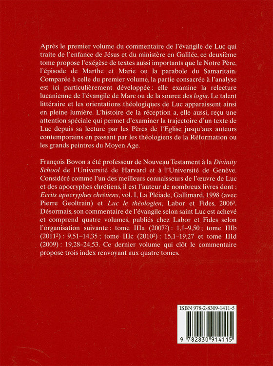 L'évangile selon saint Luc 9,51-14,35