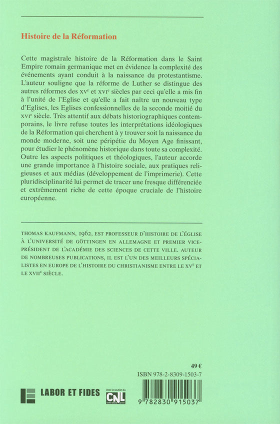 Histoire de la Réformation