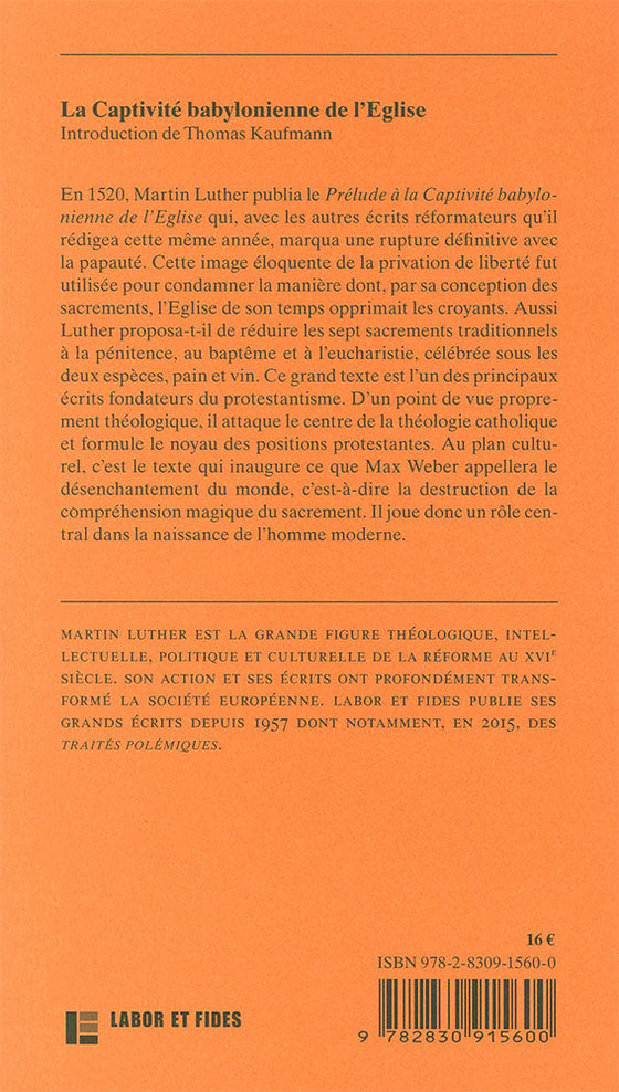 La Captivité babylonienne de l'Église