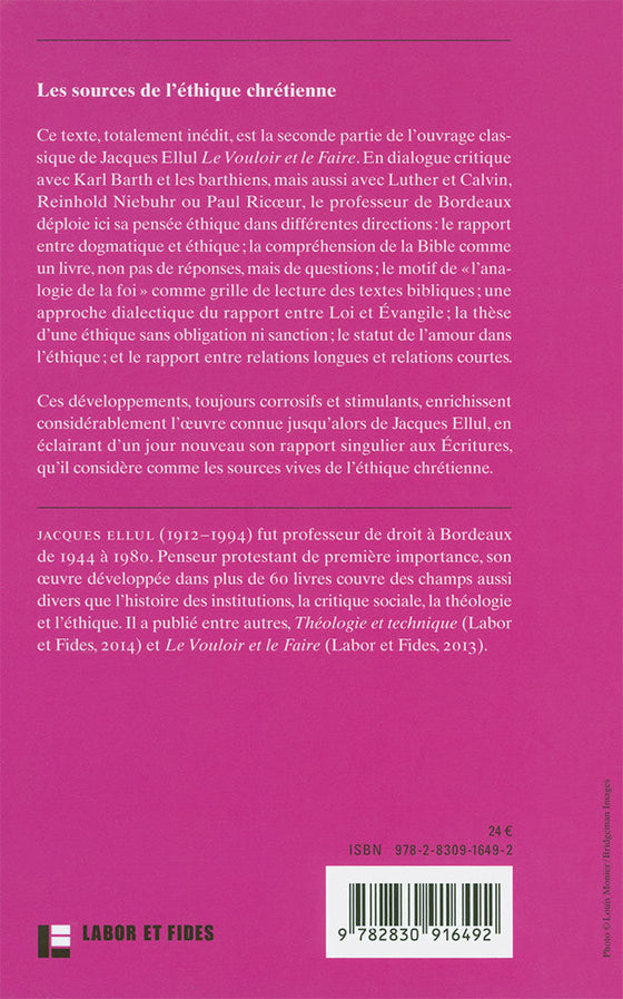 Les sources de l'éthique chrétienne