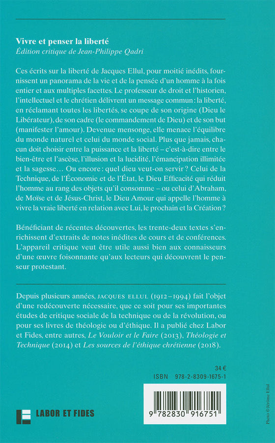 Vivre et penser la liberté