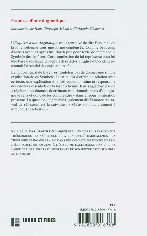 Esquisse d'une dogmatique