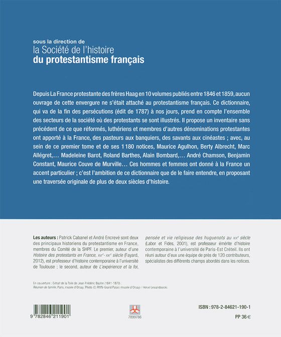 Dictionnaire biographique des protestants français de 1787 à nos jours. Tome 1, A-C