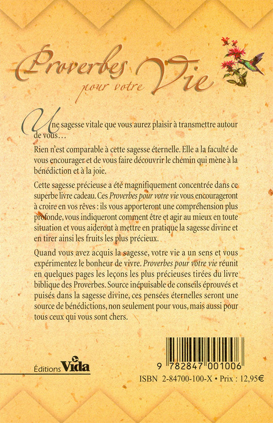 Proverbes pour votre vie
