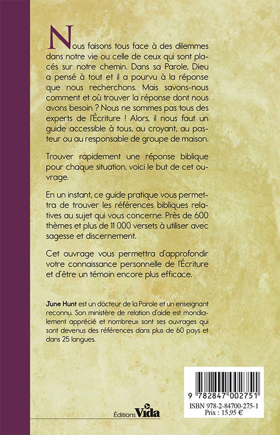 Manuel biblique de relation d'aide