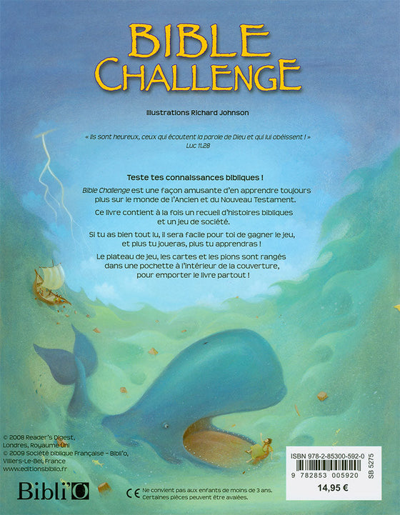Bible challenge. Jeu de l'oie biblique