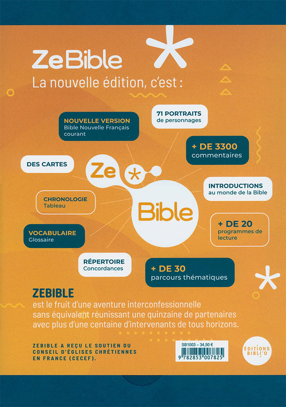 Bible d'étude, ZeBible, Nouvelle Français Courant - Avec livres deutérocanoniques