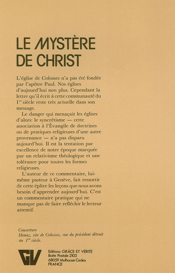Le mystère de Christ