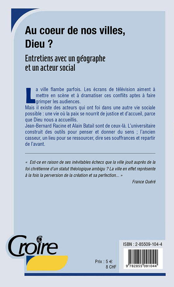 Au cœur de nos villes, Dieu ?