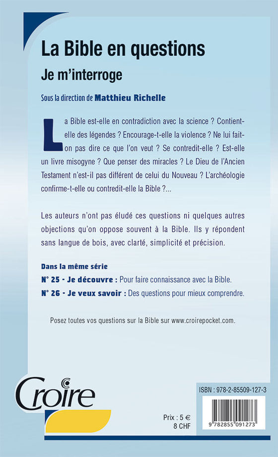 La Bible en questions. Volume 3