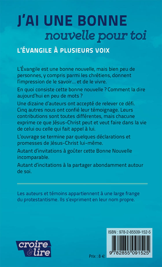 J'ai une bonne nouvelle pour toi