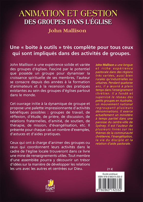 Animation et gestion des groupes dans l'Église