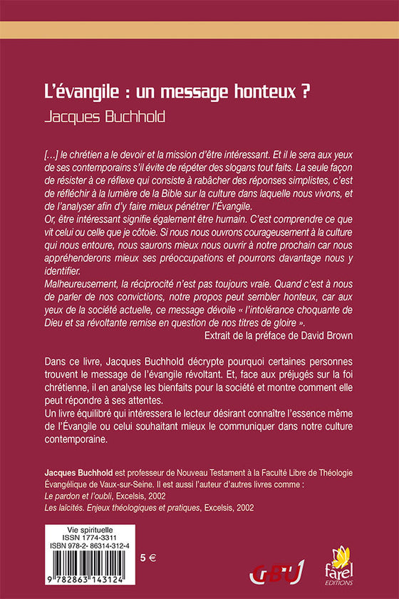 L'évangile : un message honteux ?
