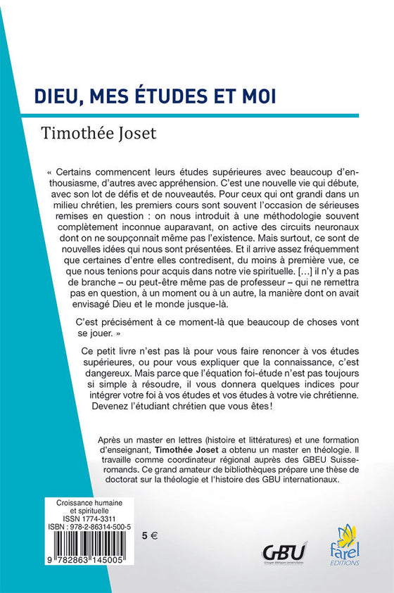 Dieu, mes études et moi