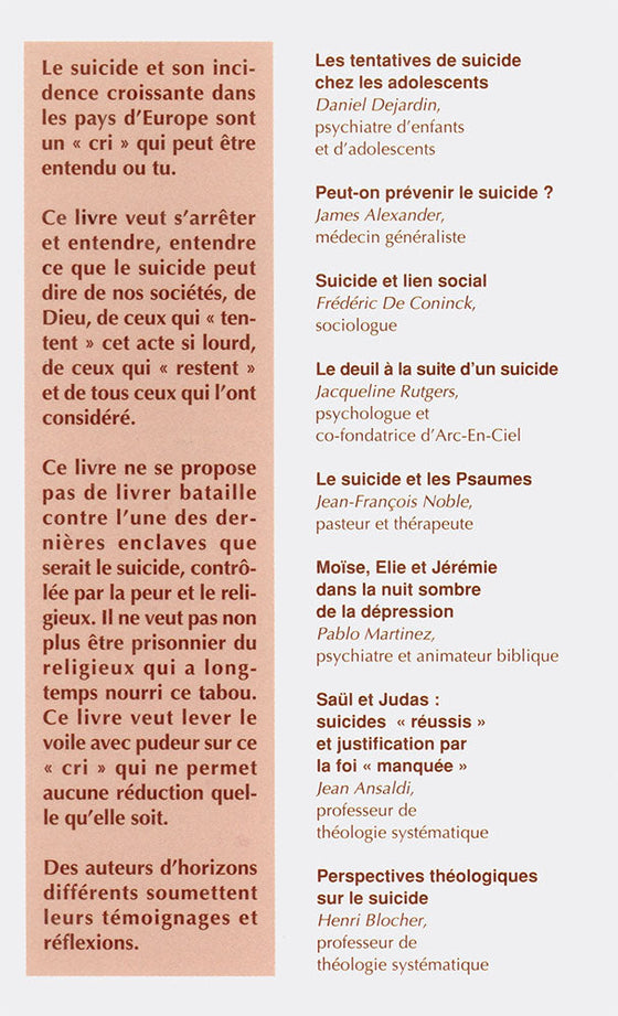 Le suicide