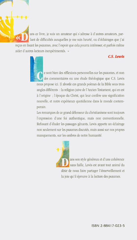 Réflexions sur les psaumes