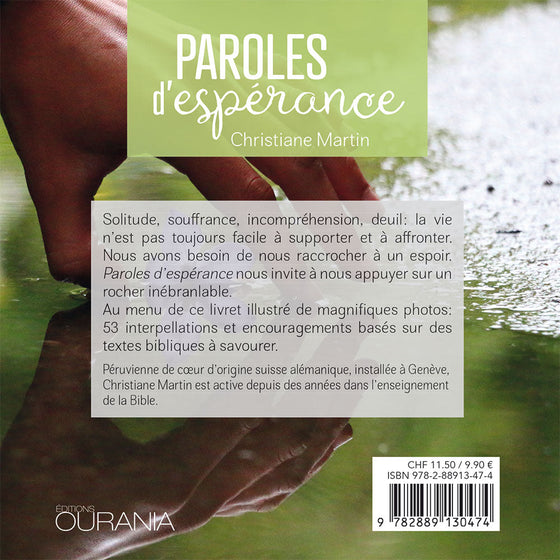 Paroles d'espérance