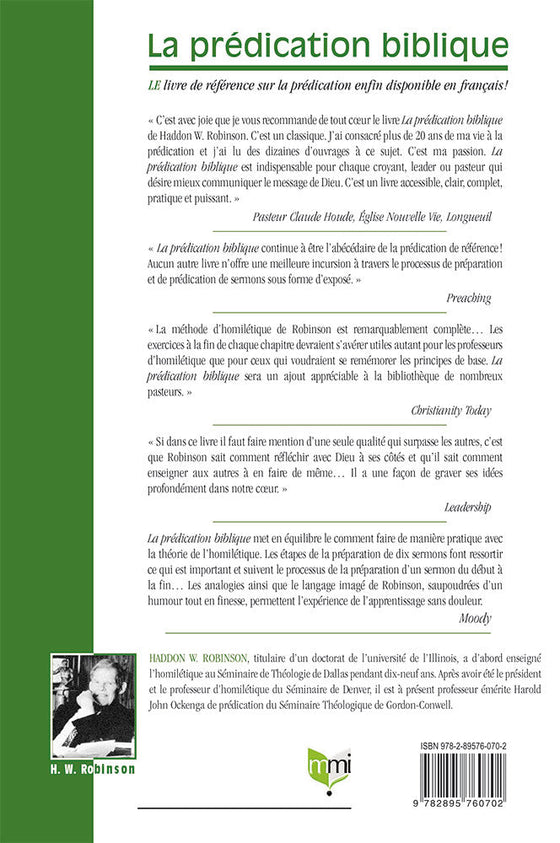 La prédication biblique