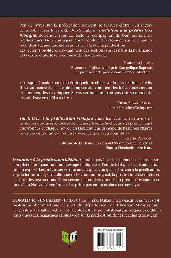 Invitation à la prédication biblique