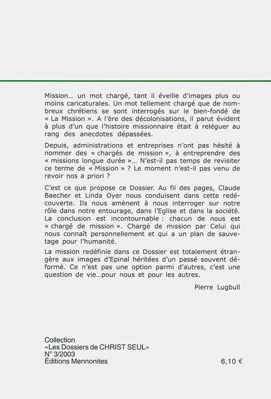 Disciples... donc en mission !