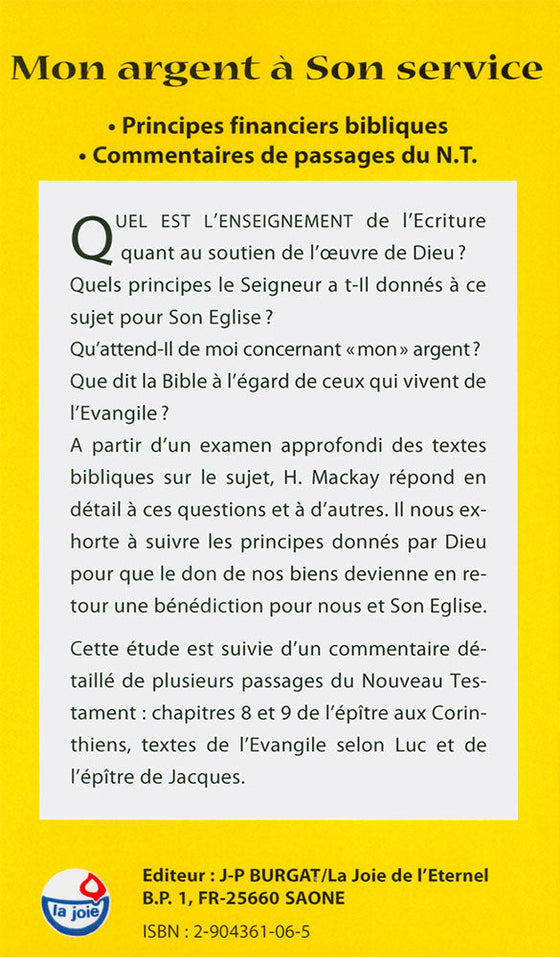 Mon argent à son service