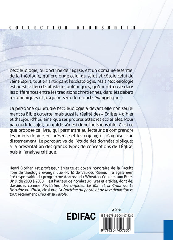 La doctrine de l'Église et des sacrements