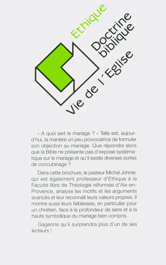 À quoi sert le mariage ?