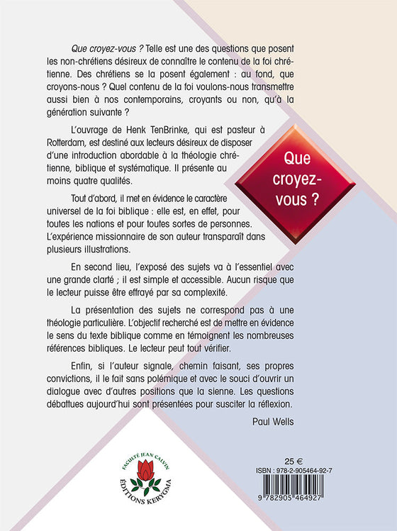 Que croyez-vous ?