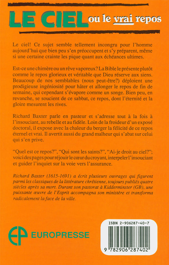 Le Ciel ou le vrai repos